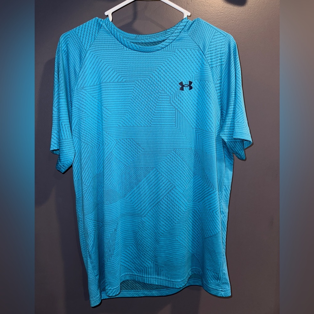 Teal Under Armour Men’s Workout Tee